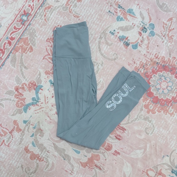 Lululemon Athletica Light Blue Leggings Soulcycle - Picture 1 of 3